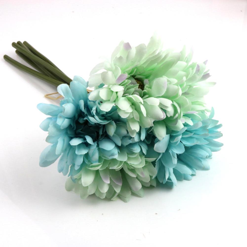 6pcs/bundle Artificial Flowers Diy Gerbera Simulation Bouquet Home Wedding Decor Accessories