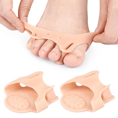 Kadınlar için 1 Çift Ayak Parmağı Ayırıcı Bunyon Ayak Parmağı Düzeltici Yumuşak Silikon Ayak Parmağı Aralayıcıları
