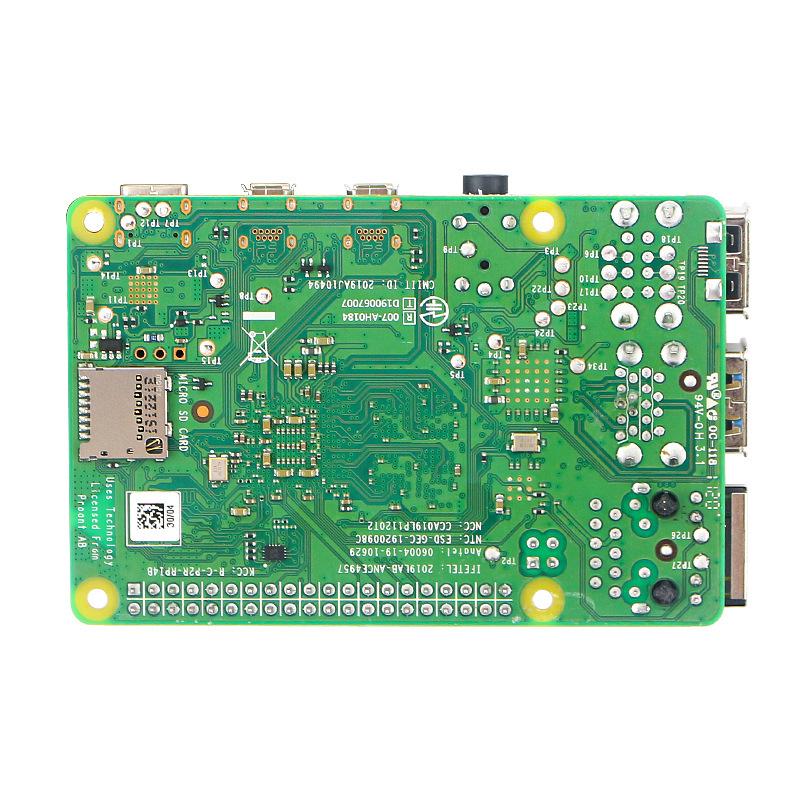 Raspberry Pi 4B Model: 4th Gen Development Board with Dual-Band WiFi, Bluetooth, and Optional 1GB/2GB/4GB/8GB RAM.
