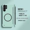Ultra Thin Hard PC Magnetic Frameless Phone Case For Magsafe Samsung Galaxy S26 S25 S24 S23 S22 Ultra S21 FE Plus Solid Cover