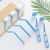 1pcs Portable Curved Bathroom Cleaning Brush Cleaning Accessories Bathroom Brush Angle Handle Curved Brush Toilet Brush