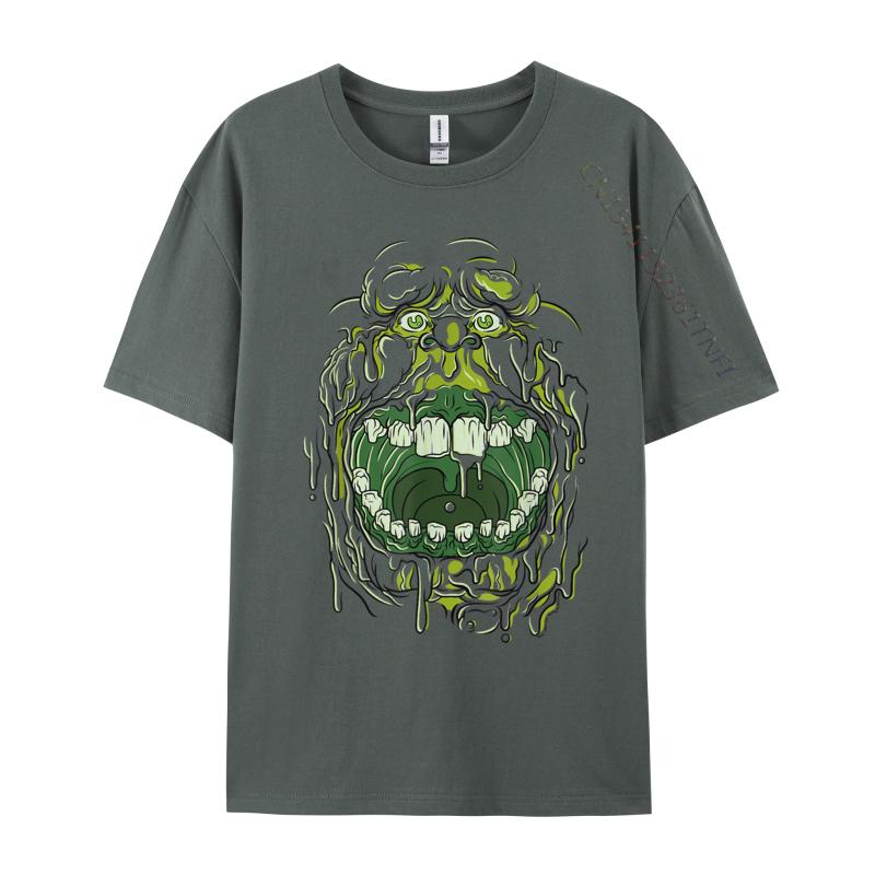 Slimer Face Halloween Costume Casual Tshirts Wholesale Camisa Leisure Cotton Student Luxury Designer T-Shirts