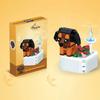 Dog Potted Plant Bouquet Bonsai Building Blocks Cute Dog Animal Scene Assembled Toys Desktop Ornaments Children's Holiday Gifts