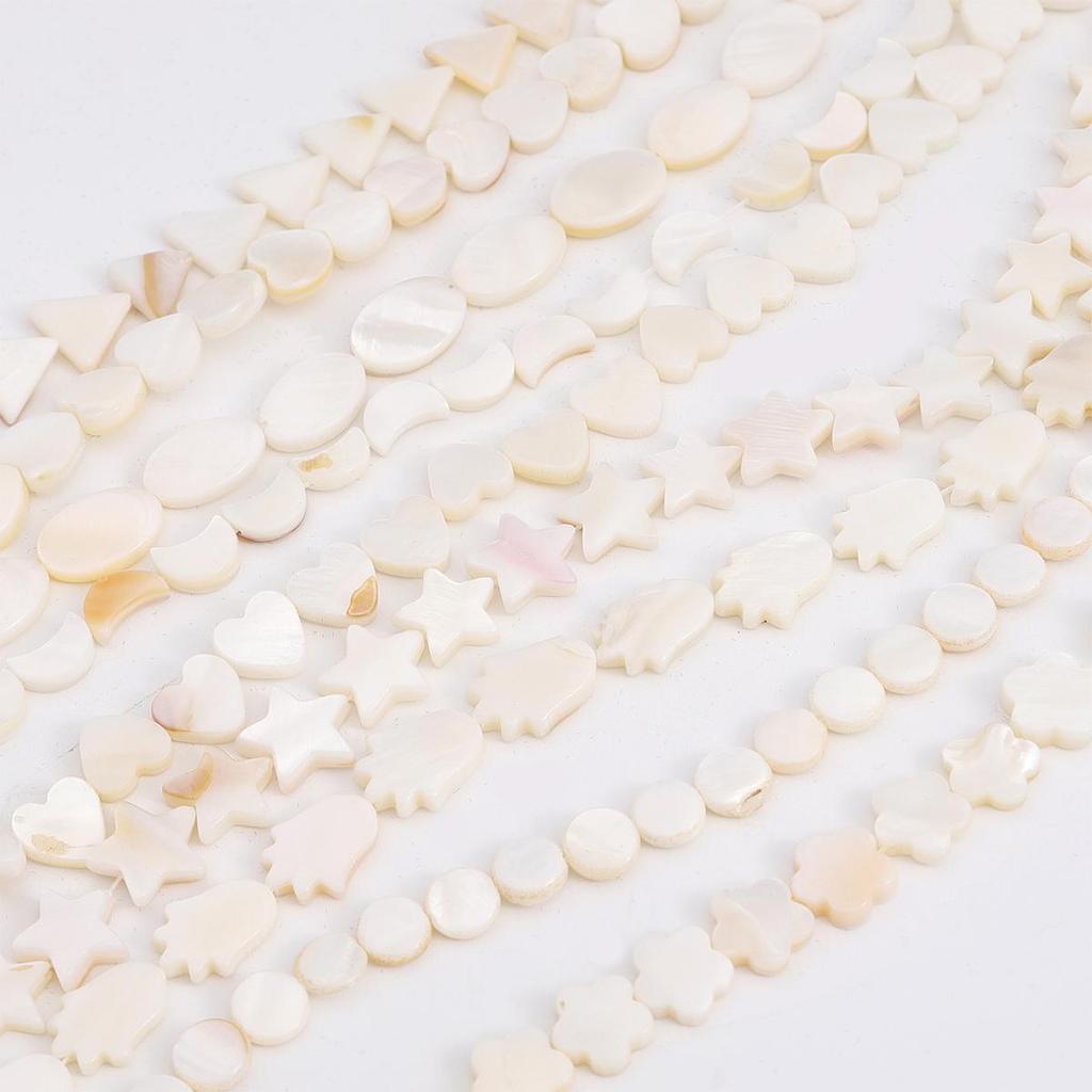 22-115Pcs Natural Freshwater Shellfish Geometry Beads For DIY Necklace Bracelet Earrings Jewelry Making