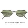 Sweet Cool Vintage Metal Framed Sunglasses Classic Metal Cat Eye Sunglasses Retro Y2k Square Metal Frame Sunglasses Travel