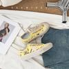 Spring and Summer New Small Dirty Shoes Women's Old Graffiti Retro Versatile Flat Bottom Height Increase Breathable Star Shoes Dirty Shoes