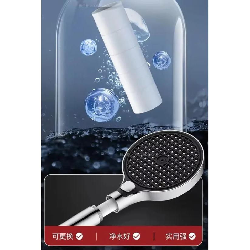 15CM Big Panel High Pressure Shower Head With Filter 3 Modes Large Flow Spray Nozzle Rainfall Shower Faucet Bathroom Accessories