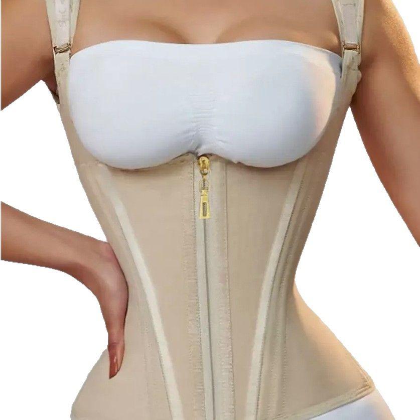 Women's Body Shaping Corset with Shoulder Strap and Belly Slimming Belt