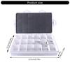 Plastic Paint Box 12/18/24 Wells Leakproof Paint Storage Case For Watercolor Oil Acrylic Paints Artists Art Supplies