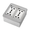13A Three Hole Multi Functional Embedded Socket Charging Power Socket Household Waterproof Ground Socket