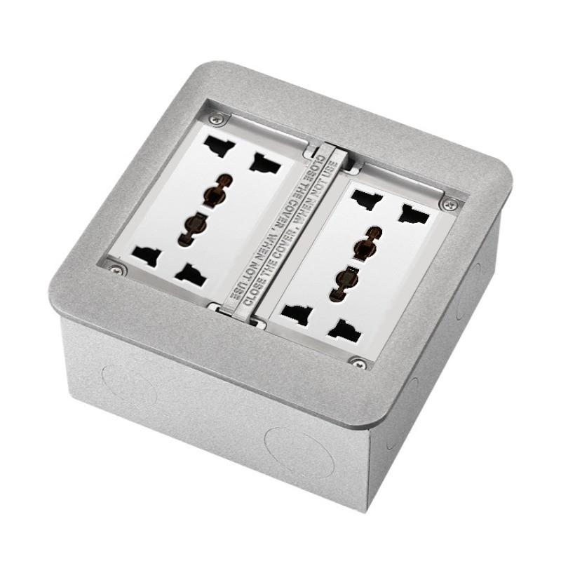 13A Three Hole Multi Functional Embedded Socket Charging Power Socket Household Waterproof Ground Socket