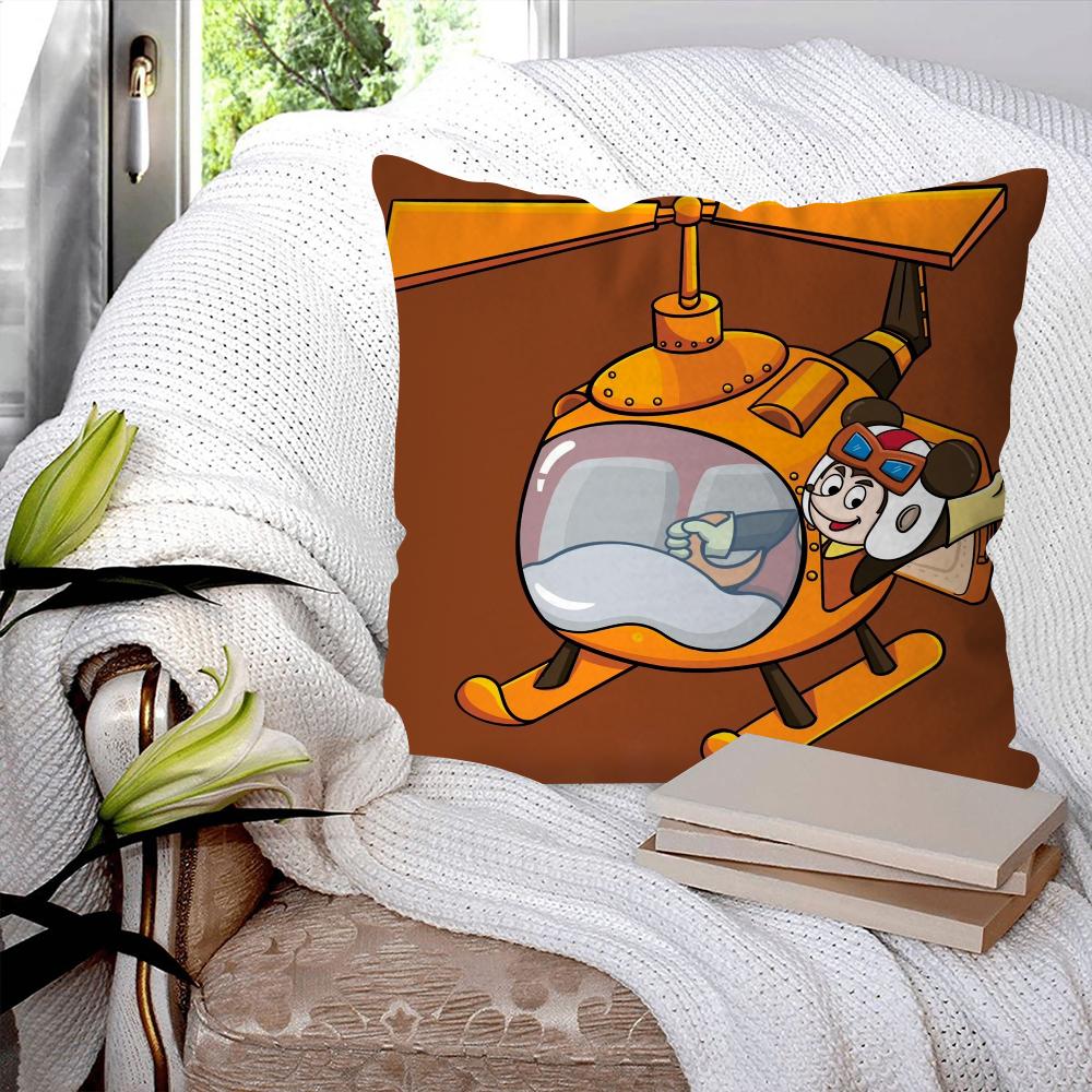 S-Shuke B-Beita Animation Pillow Case Square Pillow Bedroom Sofa Leisure Comfort Cushion Car Living Room Home Decoration