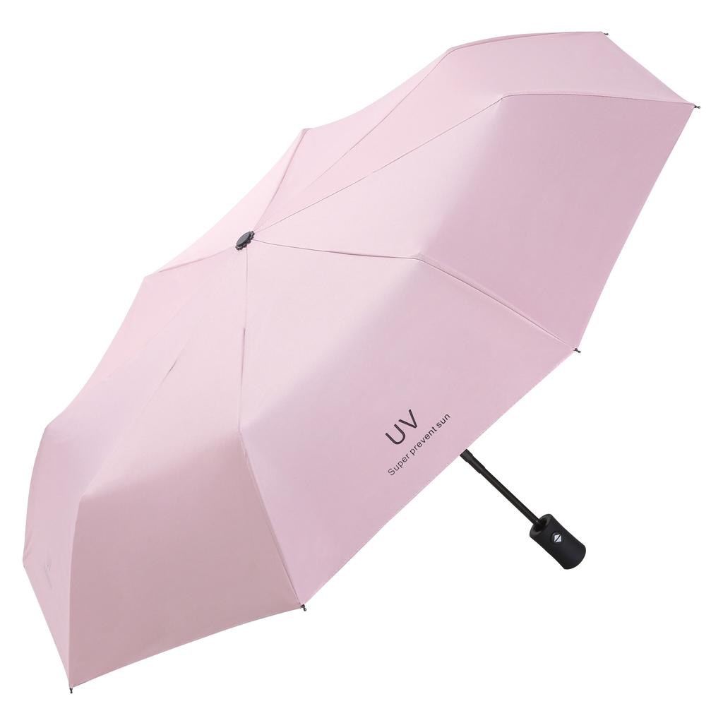 Modern Fully-Automatic Windproof 8-Rib Three-Folding Umbrella Adults 190T Nylon 97cm Open Diameter Business Travel Use