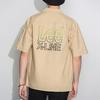 Lee Lee X Line Collaboration Series Brand Logo Letter Cuban Collar Loose Short Sleeve Shirt Men shirts LMT00002710031297W000
