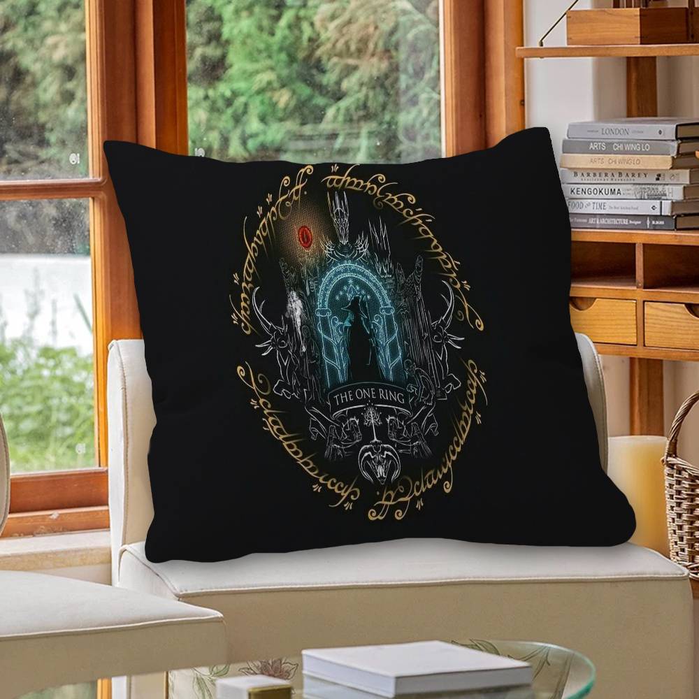 Classic Movie TThe LLords of The RRings Cushion Cover Pillow Cover Decor Pillowcase Printed Cushion Case for Couch
