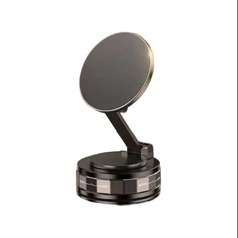 Car Phone Magnetic Stand Mechanical Vacuum Suction Cup Rotate 360° Magnetic Adsorption Bracket Navigation Universal Holder Stand