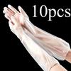 10pcs Extra-Long Kitchen Cleaning Gloves - Durable PVC, Lightweight & High Quality, Ergonomic Design for Multi-Purpose Use In Dishwashing