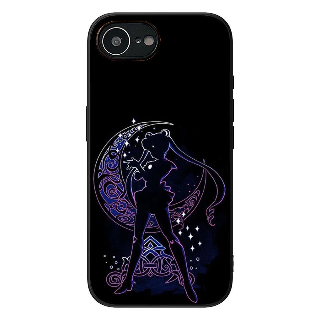 Soft Phone Cover for Samsung Galaxy S25 S24 S23 FE Plus Ultra S7 Edge A16 A15 5G s25+ Case S-Sailors Anime Girl Moon Casing