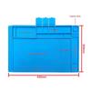 Silicone Heat-Resistant Soldering Pad with Magnetic Sections for Electronics Repair - Model TE-603