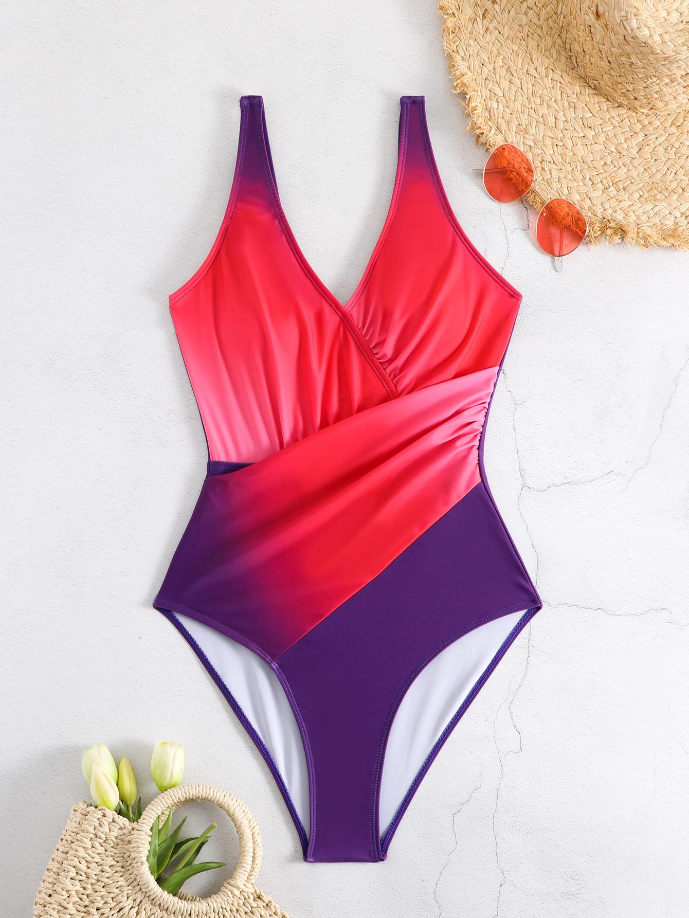 

Женский бразильский комплект бикини, купальники, топы, топы, купальник, пляжный купальный костюм, женский цельный купальник, сексуальный радужный пляжный цельный купальник XXL фиолетовый