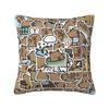 Cute Animal Capybara Cushion Cover x cm Polyester Soft Throw Pillow Case For Sofa Chair Decoration Bedding Pillowslip