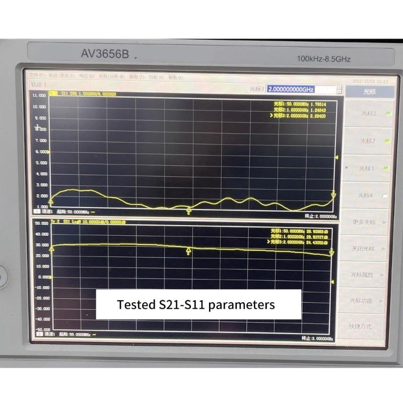 50M To 2GHz Small Signal Amplifier with 30dB Gains & Low Noise Radio Frequency Amplifier Simple Use for  Applications