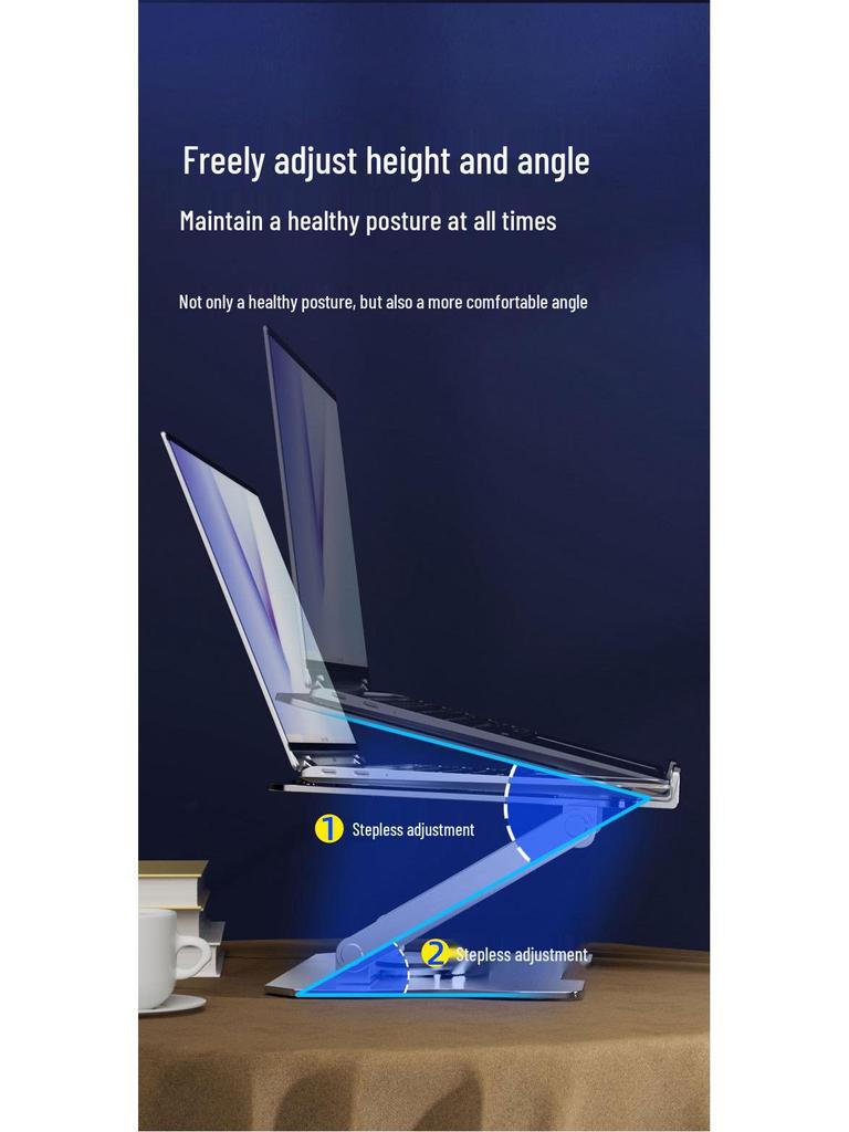Rotatable Foldable Metal Laptop Stand & Cooling Rack