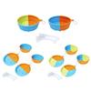 Foldable Silicone Bowl for Pet Outdoor Travel Bowl Dog Food Water Bowl 2pcs Portable Dog Bowl with Hook Cats Dishware
