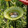 Backyard Bee Bath Station Ceramic Watering Station Garden Flower Stake Butterfly Water Weather Resistant Hydration Tool Feeder Pollinator