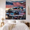 Kw Heavy Trucks Custom Your Name Wall Decor Tapestry Art For Pet Memorial Birthdaywedding Party Backdrop Family Gift