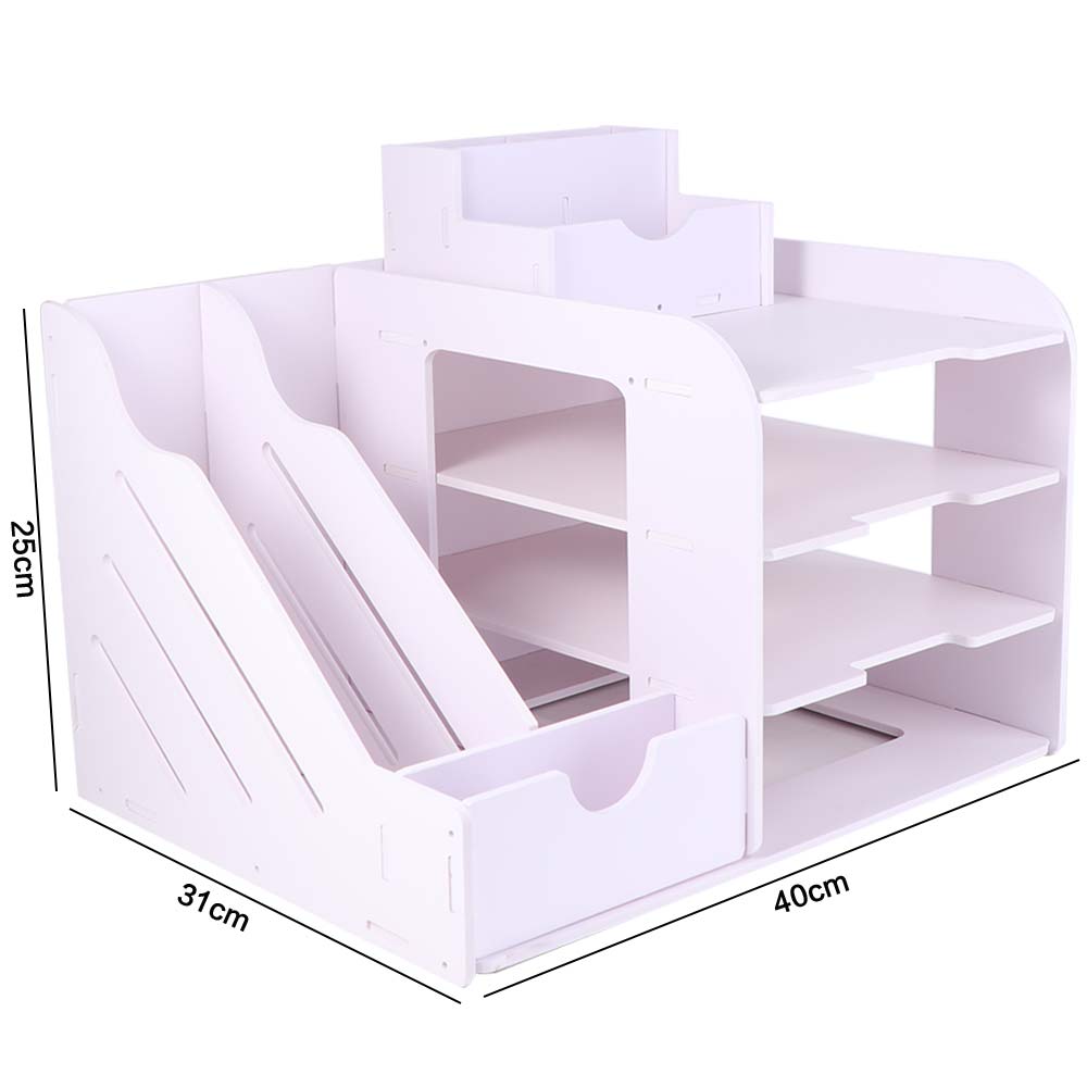 Thickened Desktop Organizer Large Capacity File Holder Multifunctional File Sorter Study Room