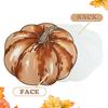 OWENIE Fall Placemats Set of 4, Autumn Printed Pumpkin Textured Fabric Place Mats for Kitchen Dining Table,Thanksgiving Harvest Halloween Holiday