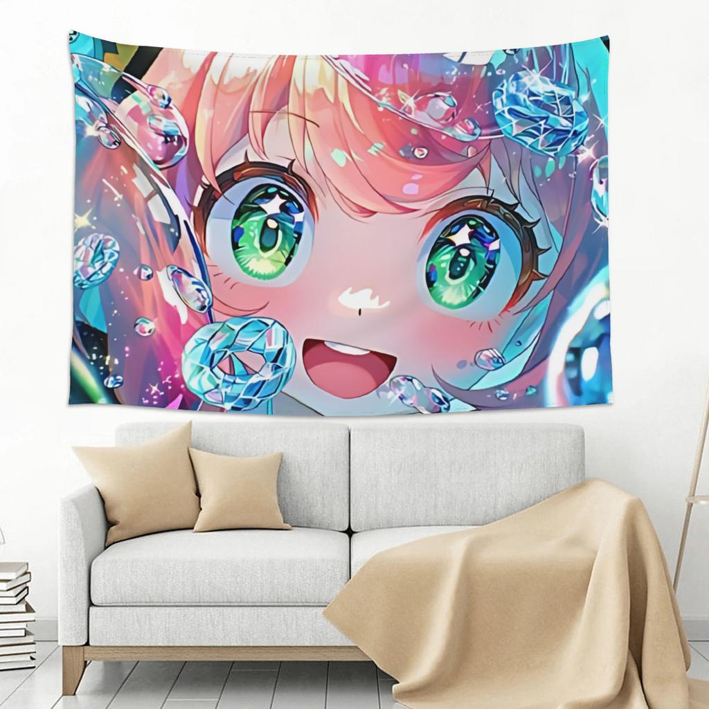 Colorful Anime Girl Tapestry Room decoration Home Decoration Tapestry Decor Accessories Cute Room Decor
