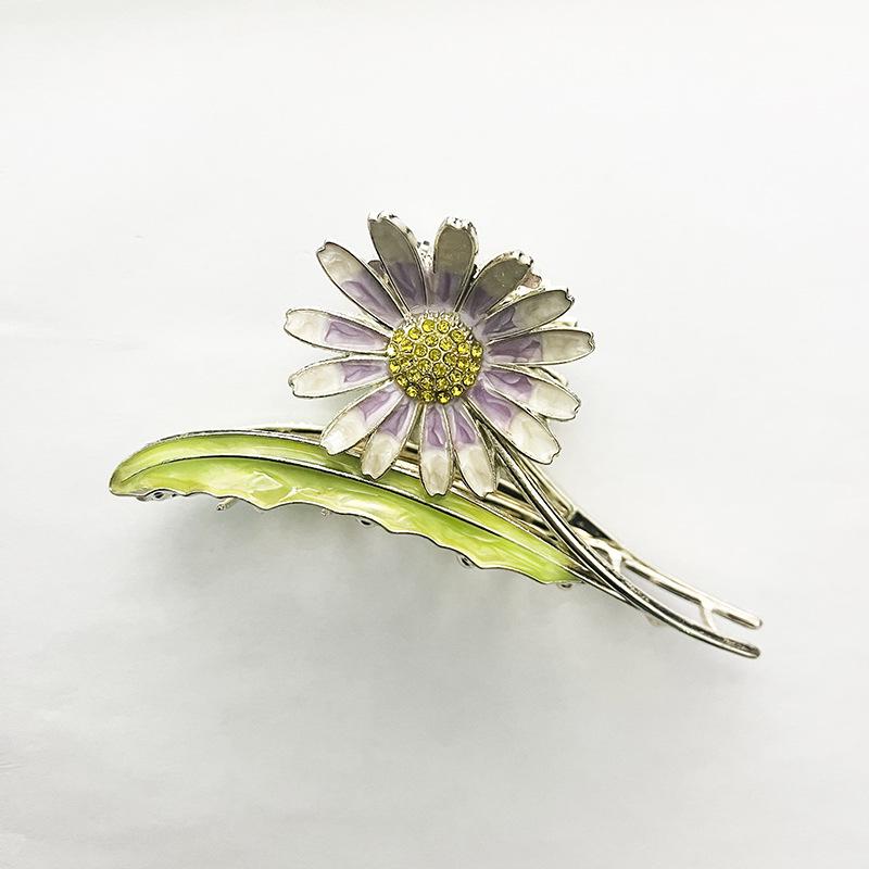 Elegant Tulip & Lily Hair Clip - Large Fairy Claw for Stylish Back-of-Head Design
