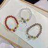 Guofeng Design Natural Agate Bracelet Diy Chalcedony Bracelet Antique Temperament Retro Hanfu Accessories