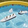 Titanic and Pool Bath Toy Divided Into Two Realistic, Titanic Overhang, Historically Faithful Fragile Titanic Boat