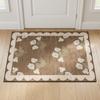 Anti Slip Floral Entry Doormat Retro Bathroom Door Pad Floor Mat Door Mats  Wet Areas