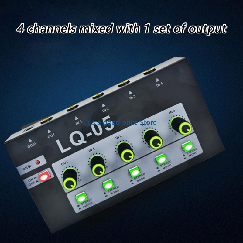 4/8 Channel Metal Body Microphones Console With 6.35mm Plugs For Musicians And Stereo Engineers On The Go