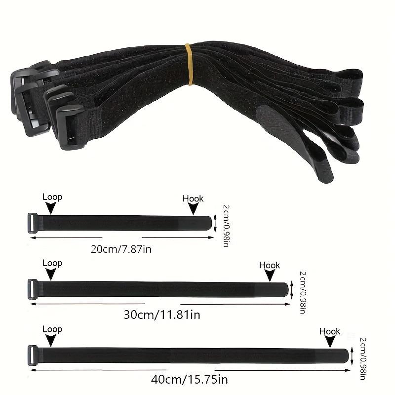 5/10Pcs Reusable Hook and Loop Straps Fastening Cable Ties Cable Straps Nylon Securing Wire Cord Ties Organizer Fastener Tape