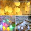 USB Rechargeable Colorful Ball String Lights
