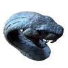3D Printed Snake Sculpture Decors with Open Mouth Head Design and Layered Scale Detail, Tabletop Statue for Shelf Display