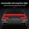 New Car Carbon Fiber Tail Light Modified Trunk Tail Light, Turn Signal Brake Light, Universal LED Iridescent Flow Light