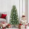Christmas Ornament Set with 150 LEDs 61 Pcs Silver Plastic
