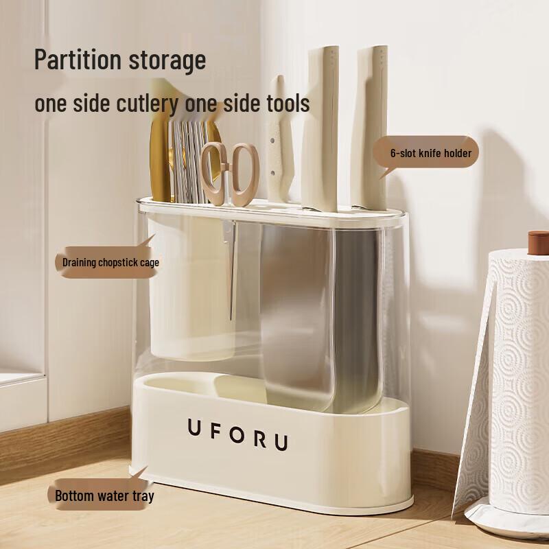 maxcook Kitchen Knife & Utensil Storage Drain Rack