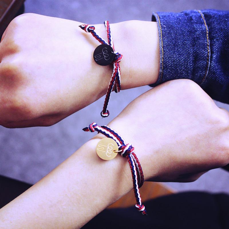 

GD Звезда Браслеты Хипхоп Стиль Woven Браслет для женщин Мужчины Мода Jewerly