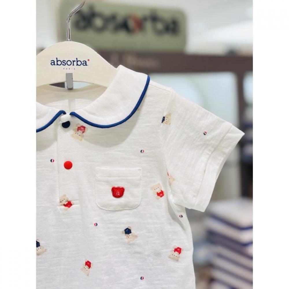 Absorba Bebe Short Sleeve Set White Ivory  A1313011 