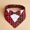 Tanpopo Dog Tuxedo Formal Wedding Bandana Bow Tie Birthday Costume Adjustable Pet Party Attire Valentines Outfit Cosplay Collar