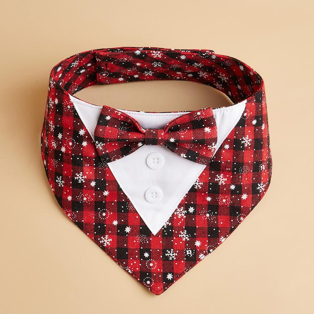 Tanpopo Dog Tuxedo Formal Wedding Bandana Bow Tie Birthday Costume Adjustable Pet Party Attire Valentines Outfit Cosplay Collar