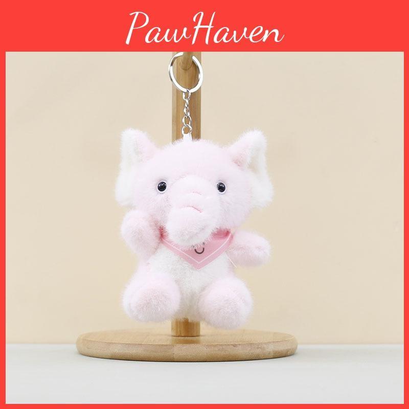 Blue Elephant Plush Toy With Pp Cotton Filling Soft Short Fur For Kids Gift Idea