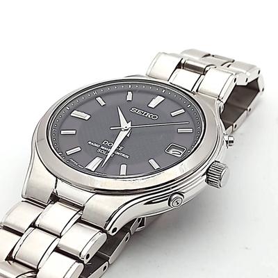 SEIKO Dolce Solar Radio Controlled Watch SADZ015 Date Working Excellent Rechargeable Battery "Transcending Dimensions" (7B22-0AK0) Function,